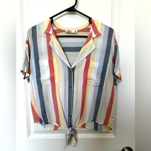 Hollister, medium, stripe button down